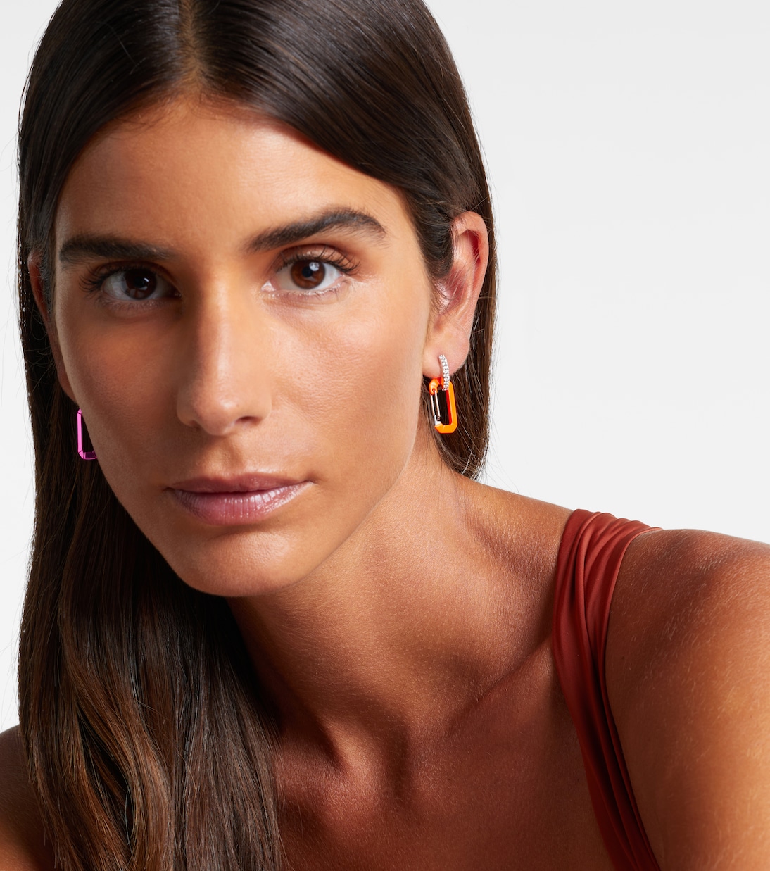 Chiara Small 18kt white gold and diamond single earring | Eéra