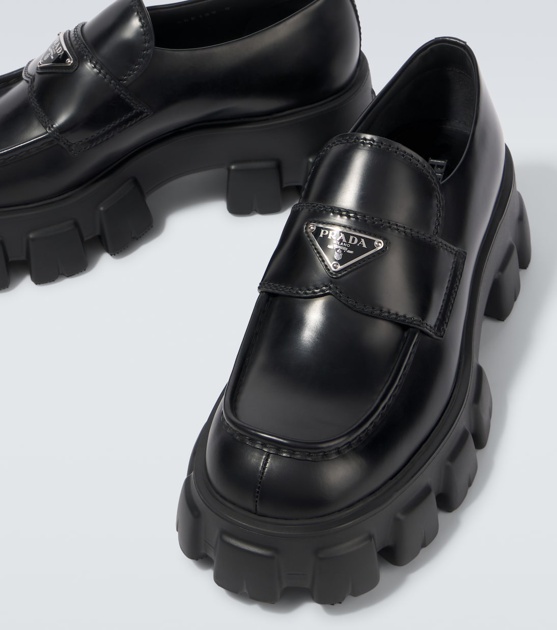 Mocassini Monolith in pelle | Prada
