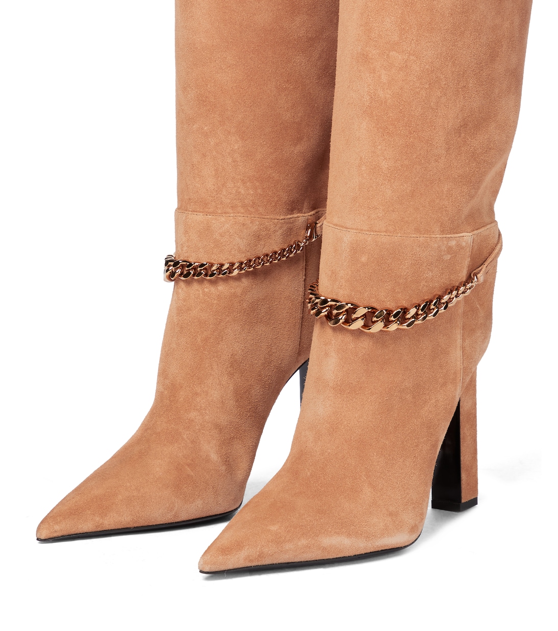 Stiefel aus Veloursleder | Versace
