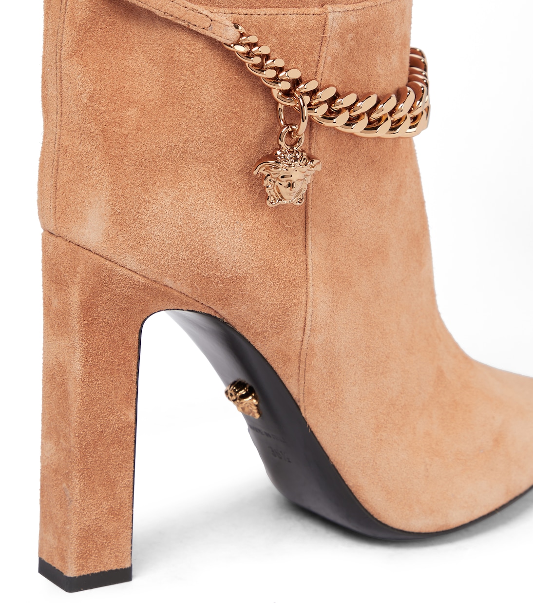 Stiefel aus Veloursleder | Versace