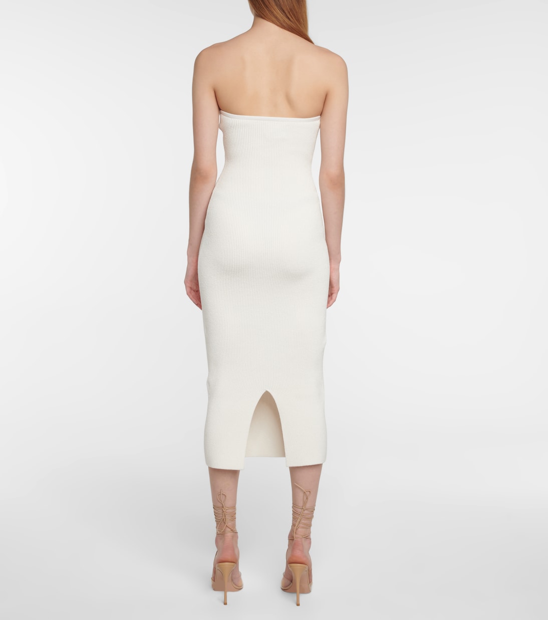 Thalia strapless midi dress | Galvan