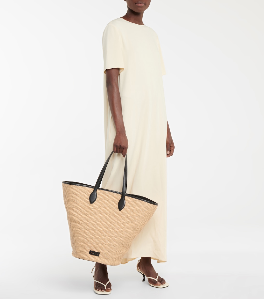 Cesta Osa Medium de rafia | Khaite