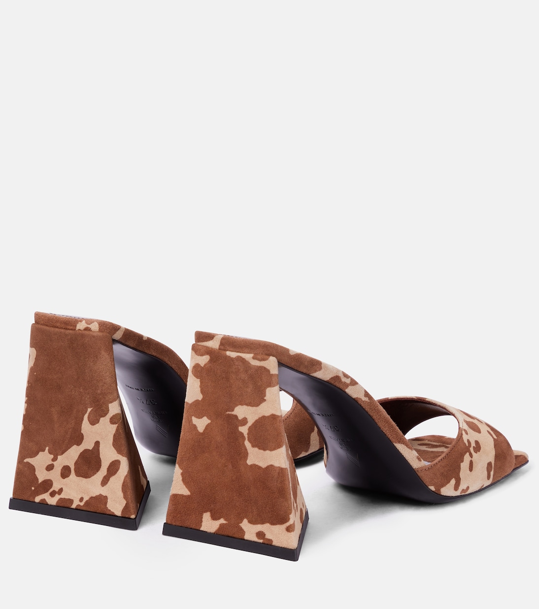 Devon cow-print suede sandals | The Attico