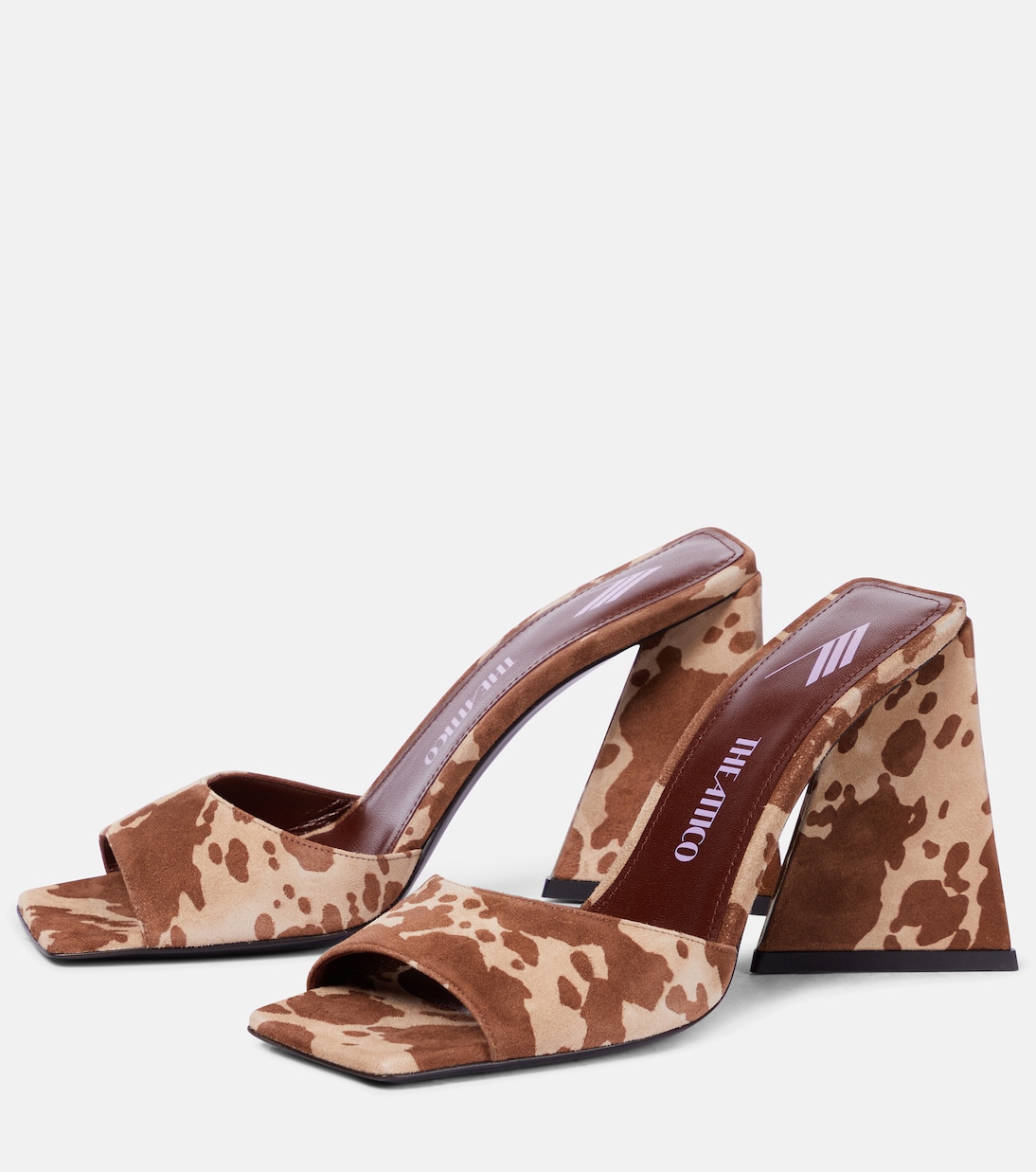 Devon cow-print suede sandals | The Attico