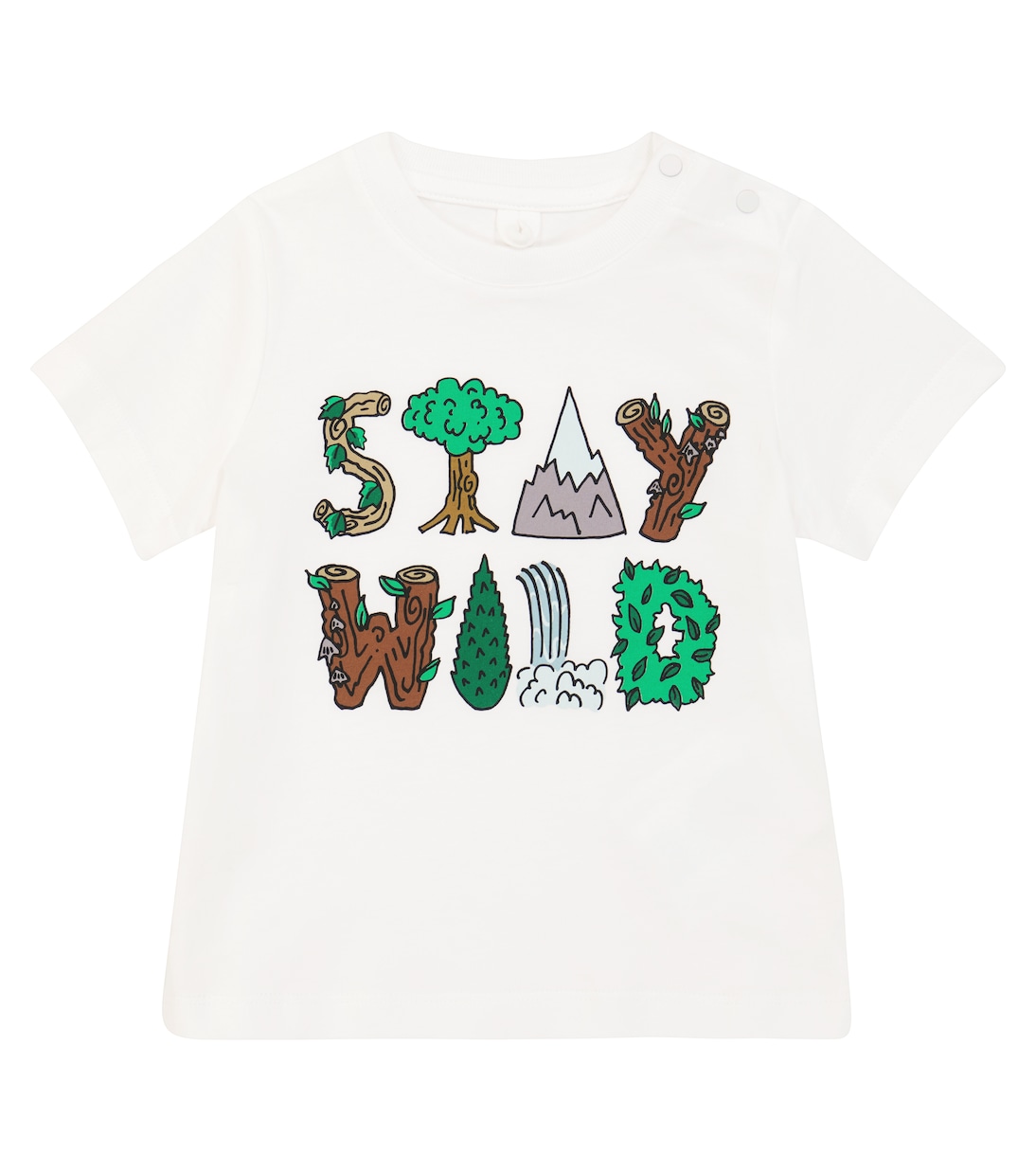 Baby - T-shirt Stay Wild in cotone | Stella McCartney Kids