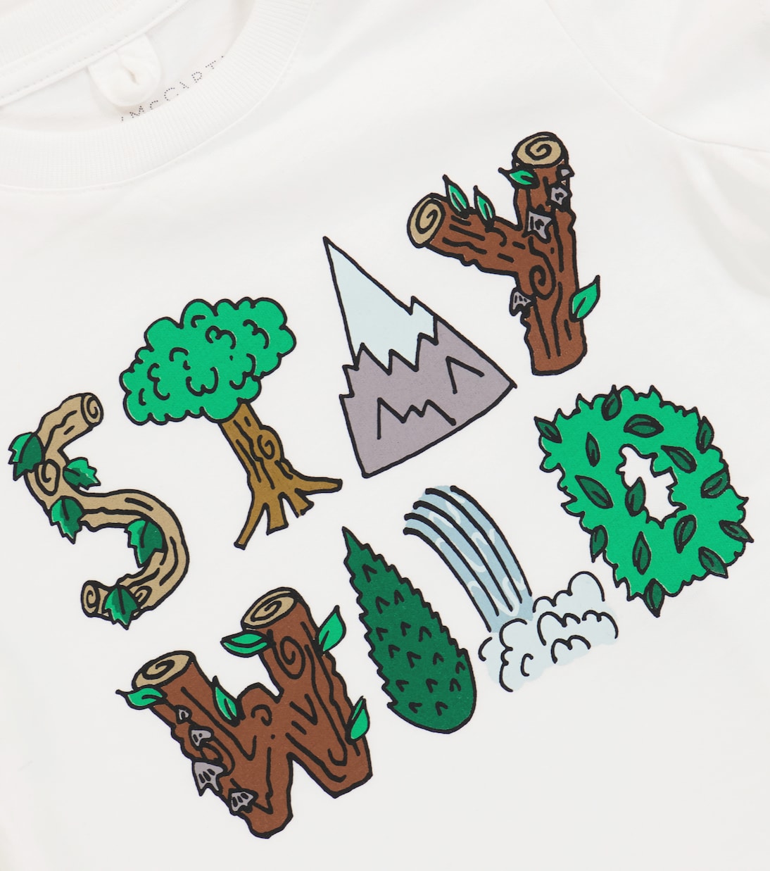 Baby - T-shirt Stay Wild in cotone | Stella McCartney Kids