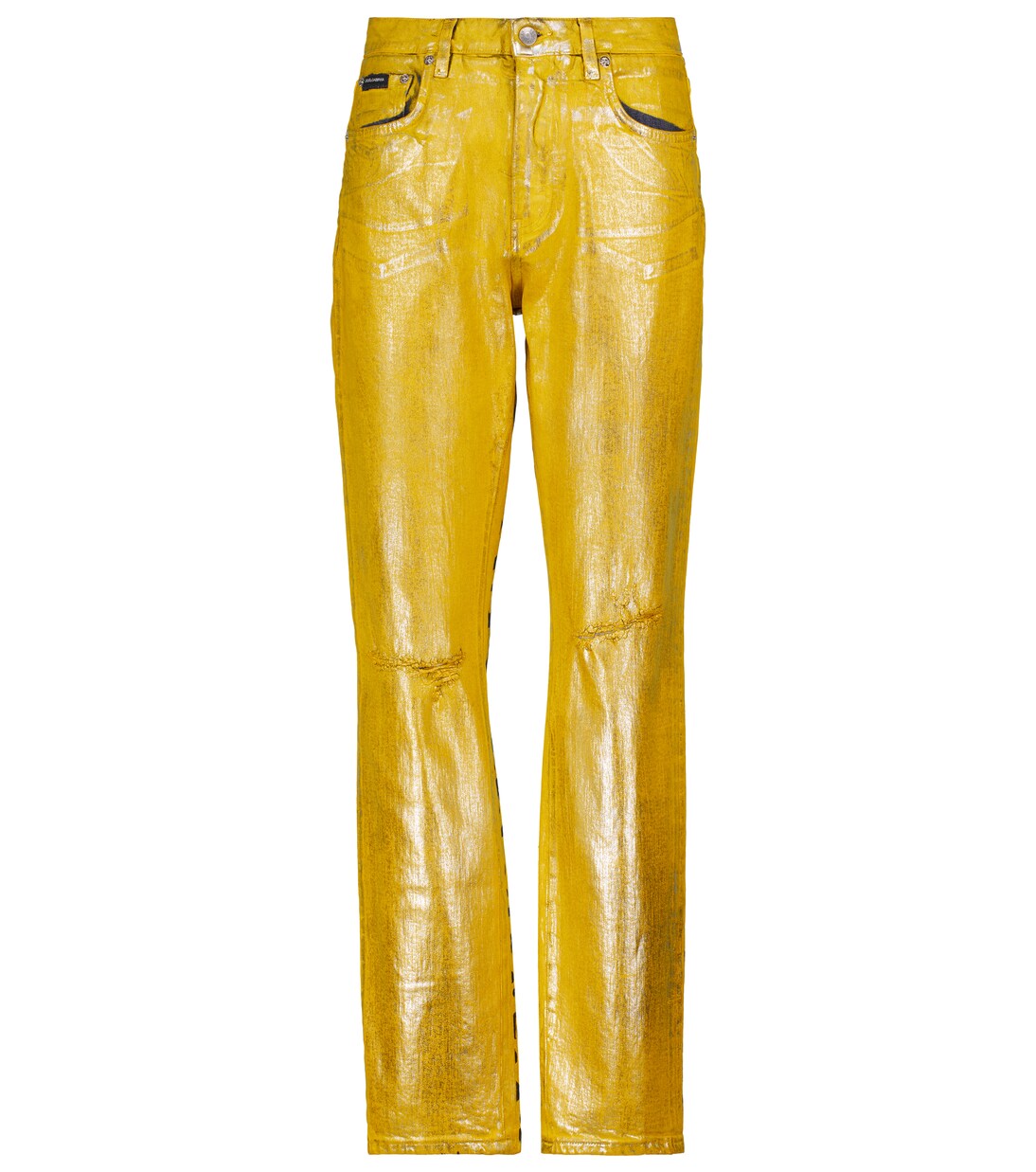 Mid-rise leopard-print jeans | Dolce&Gabbana