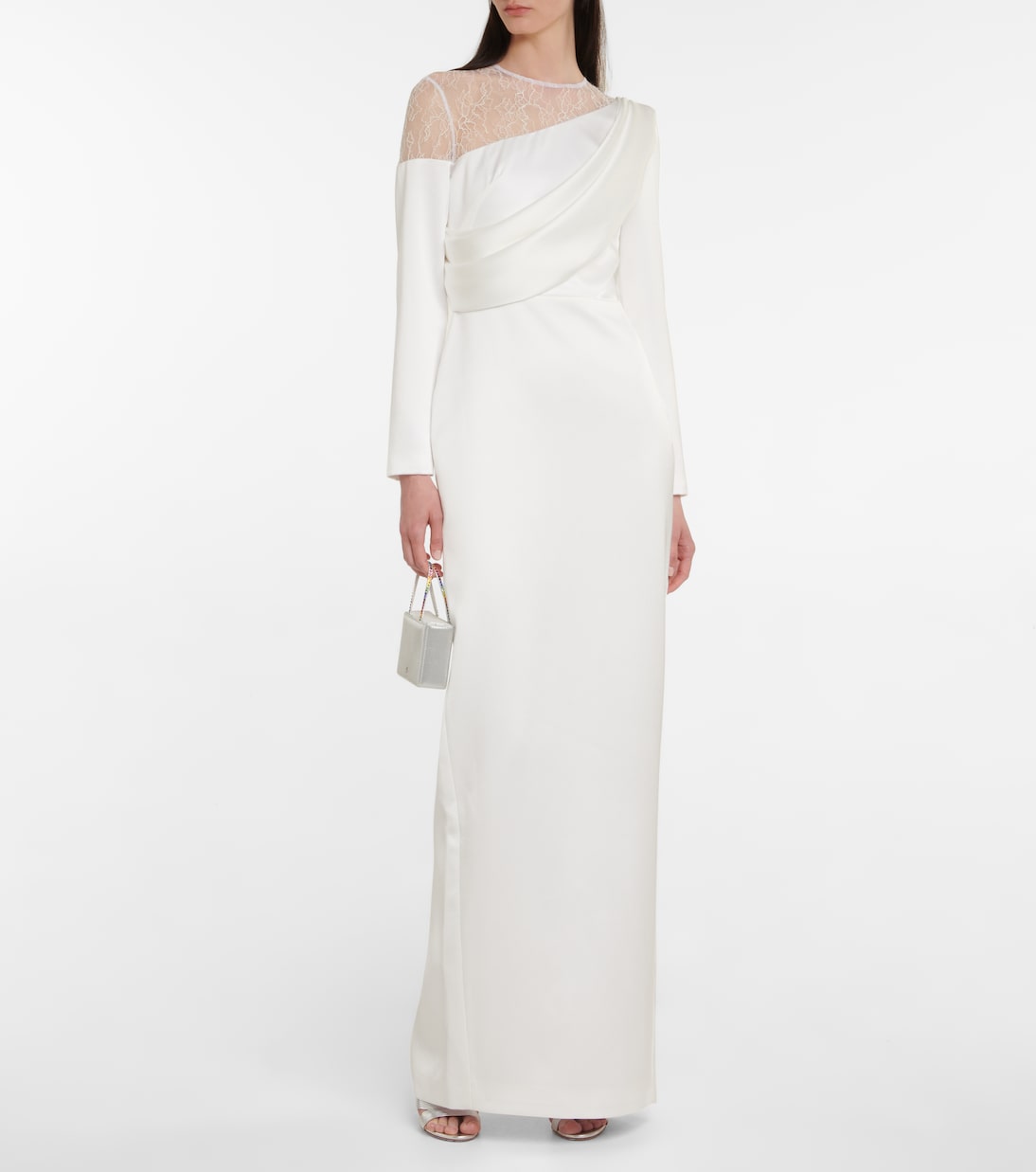 Bridal Maxikleid aus Spitze und Satin | Rasario
