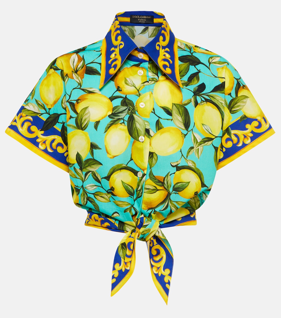 Cropped-Hemd aus Baumwollpopeline | Dolce&Gabbana