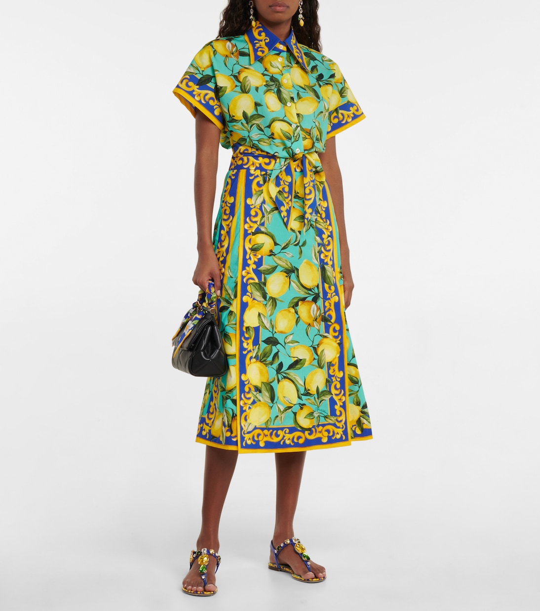 Cropped-Hemd aus Baumwollpopeline | Dolce&Gabbana