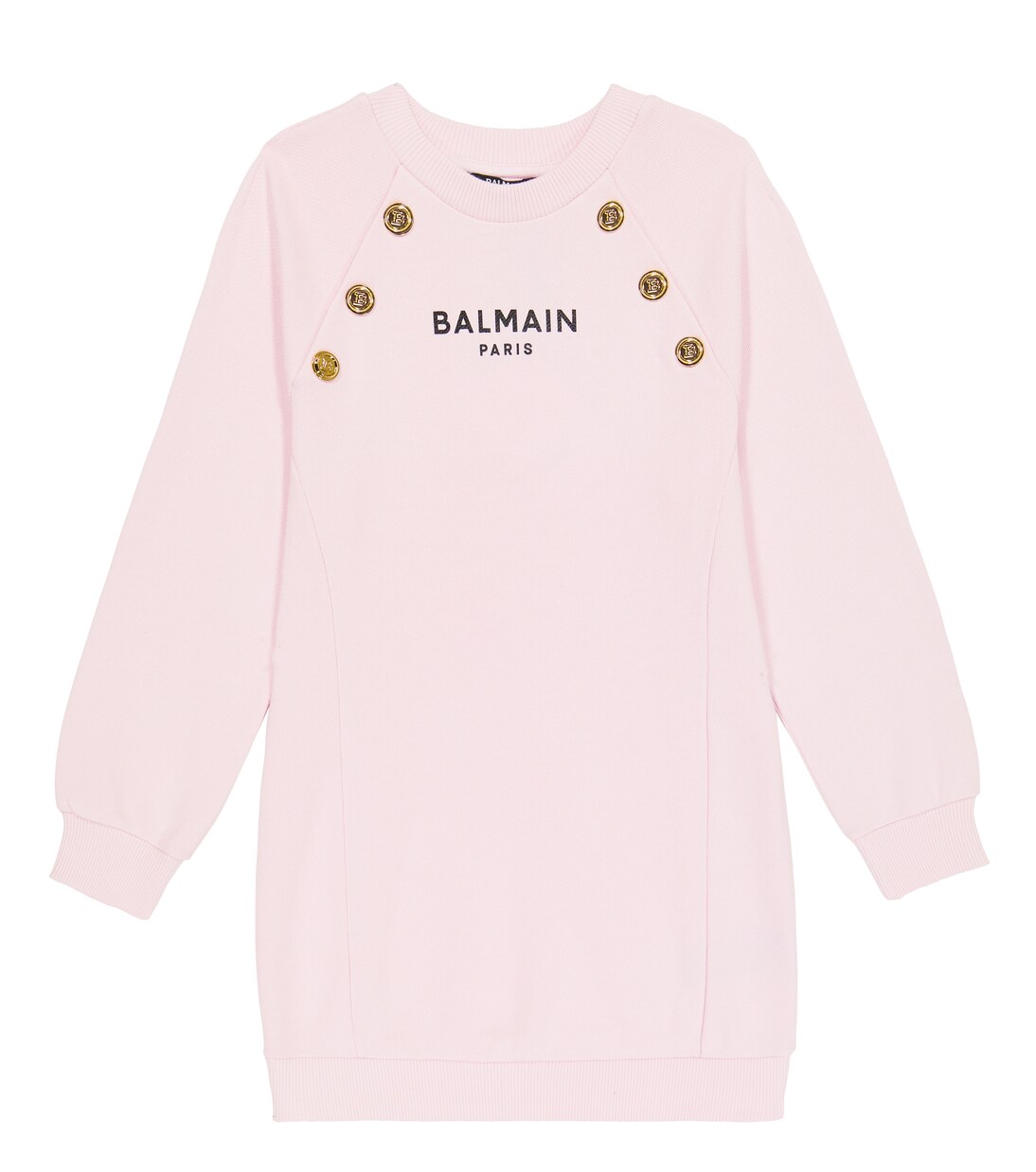 Kleid aus Baumwolle | Balmain Kids
