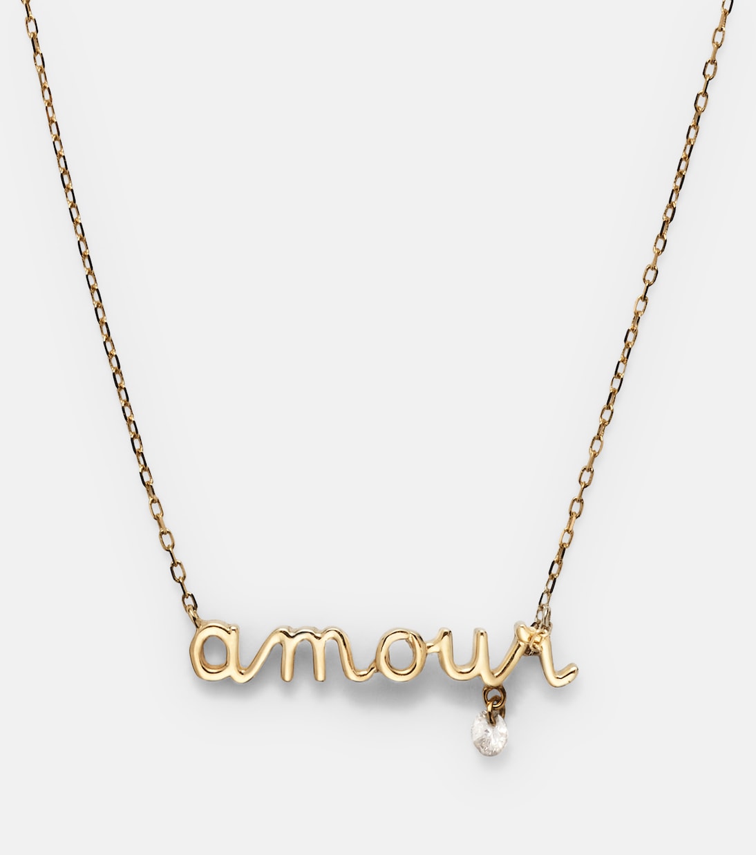 Collier Around the Words en or 18 ct et diamants | Persée