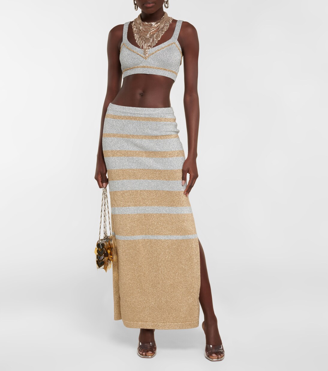 Cropped-Top aus Strick | Rabanne
