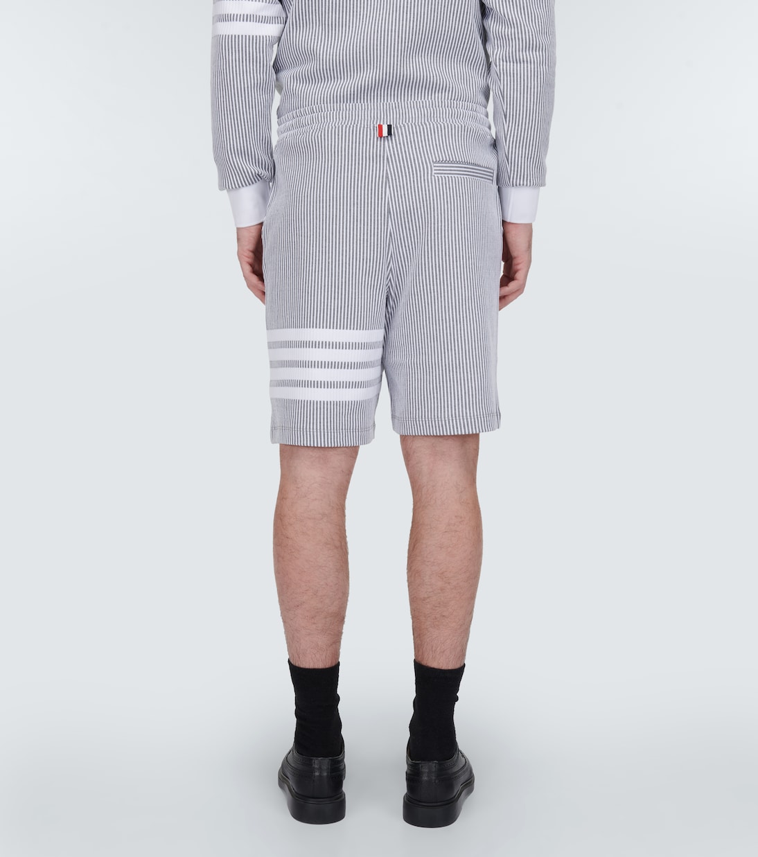 Shorts en seersucker de algodón | Thom Browne