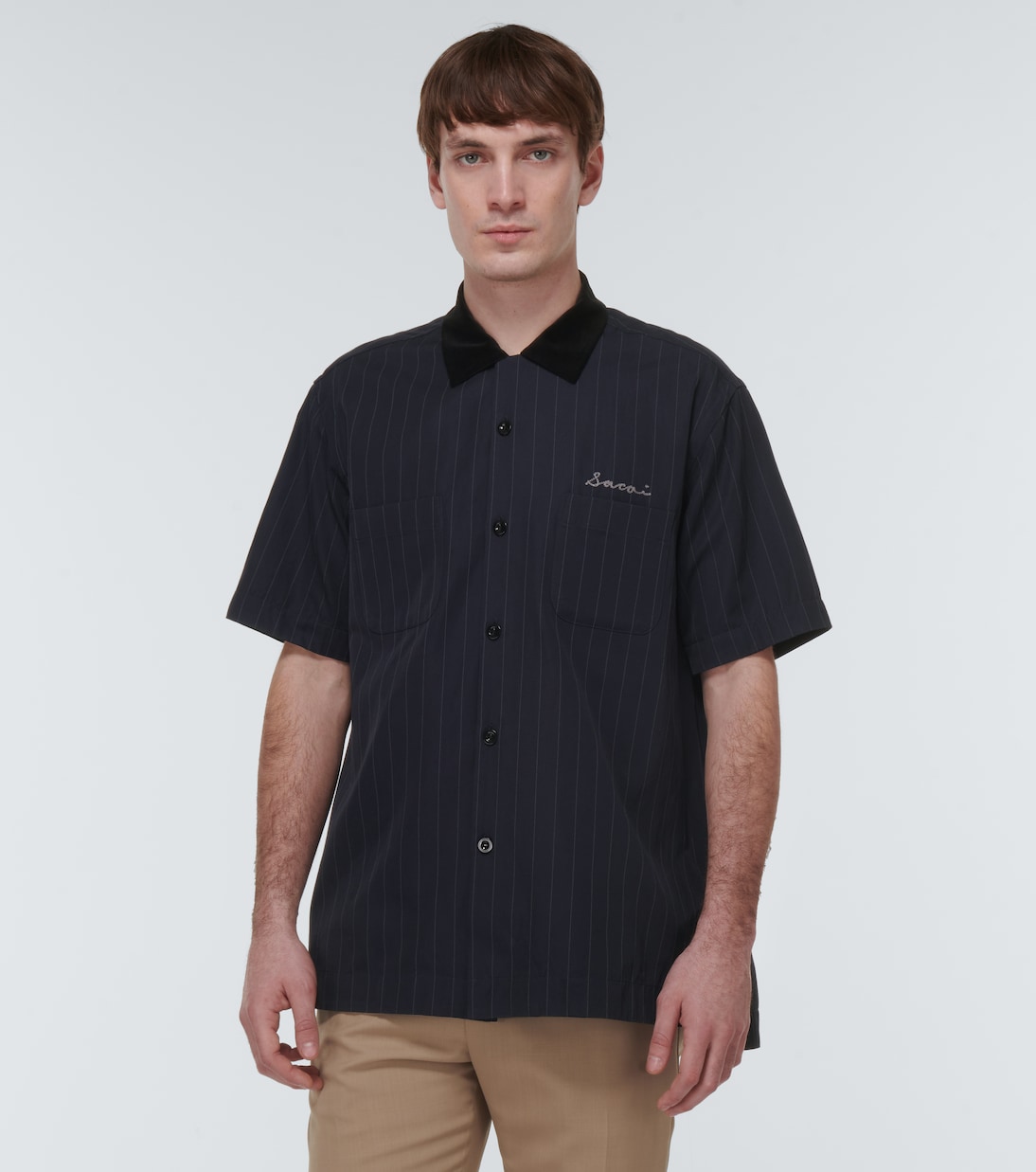 Chemise rayée en sergé | Sacai