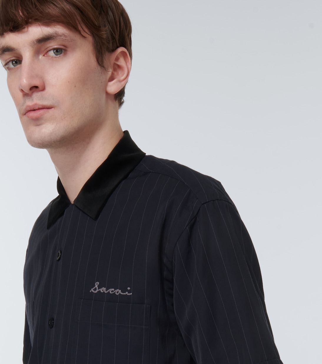 Chemise rayée en sergé | Sacai