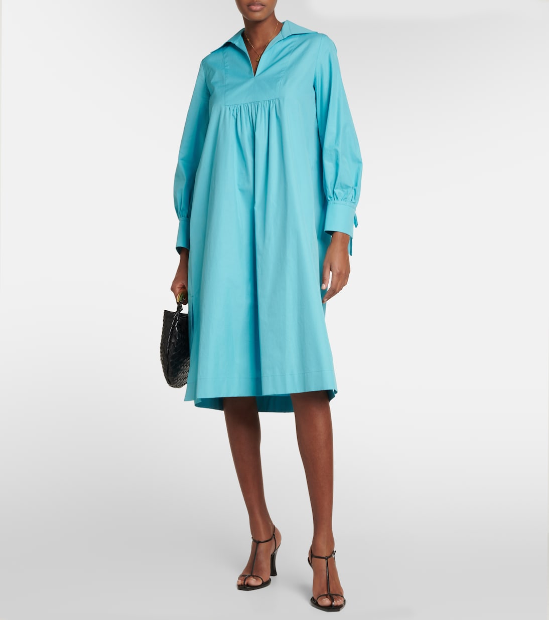 Nupar cotton poplin midi dress | Max Mara