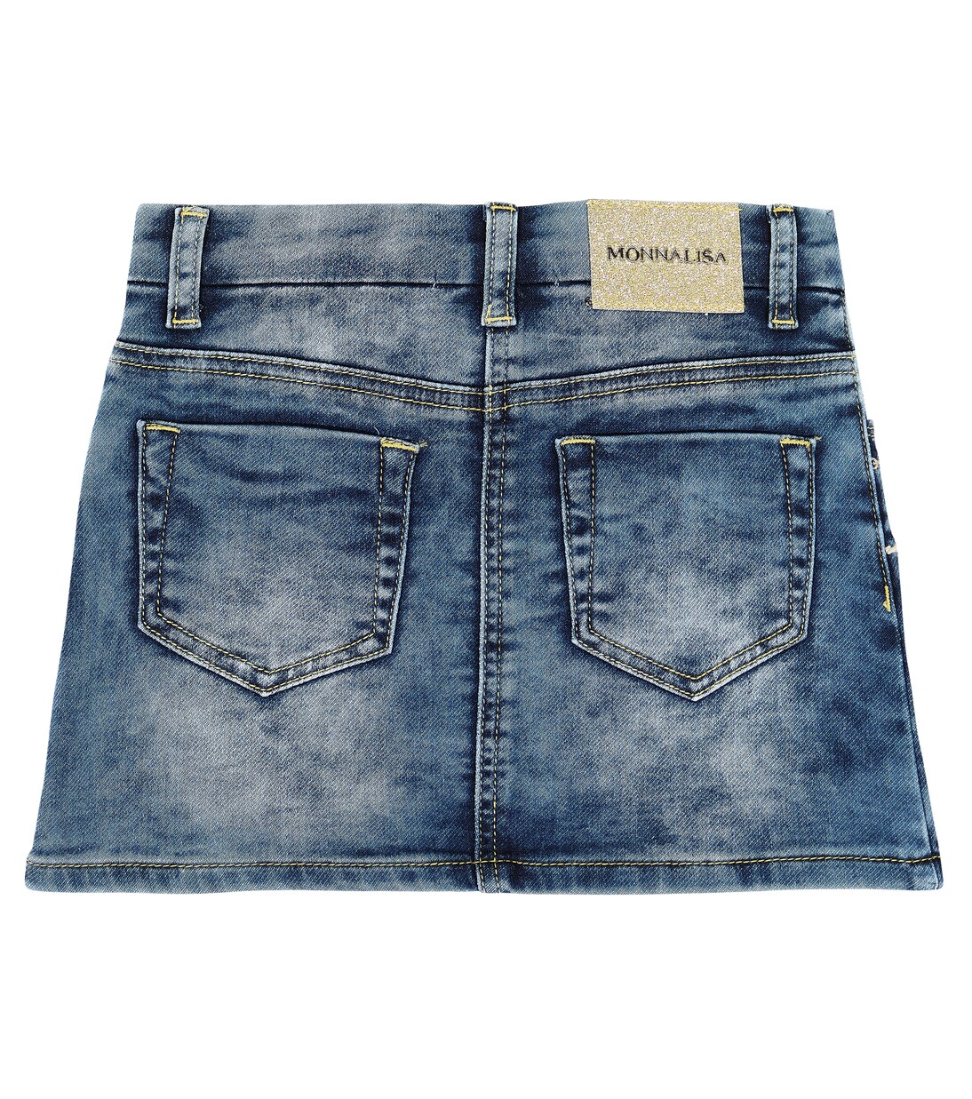 Minigonna di jeans con ricamo | Monnalisa