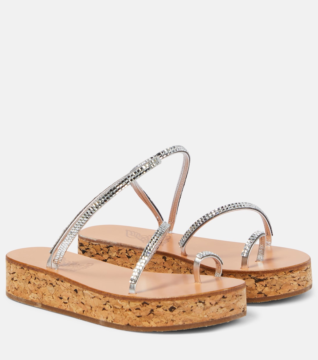 Sandali con plateau Eleftheria in pelle | Ancient Greek Sandals