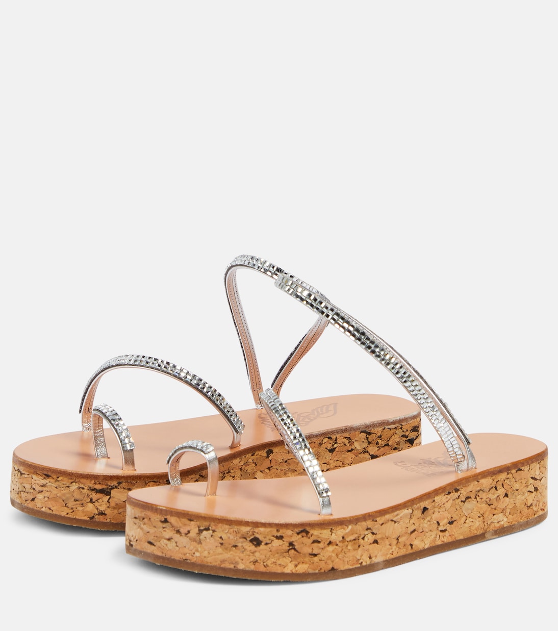 Sandali con plateau Eleftheria in pelle | Ancient Greek Sandals