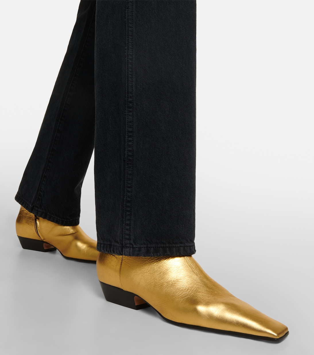 Botines Marfa de piel metalizada | Khaite