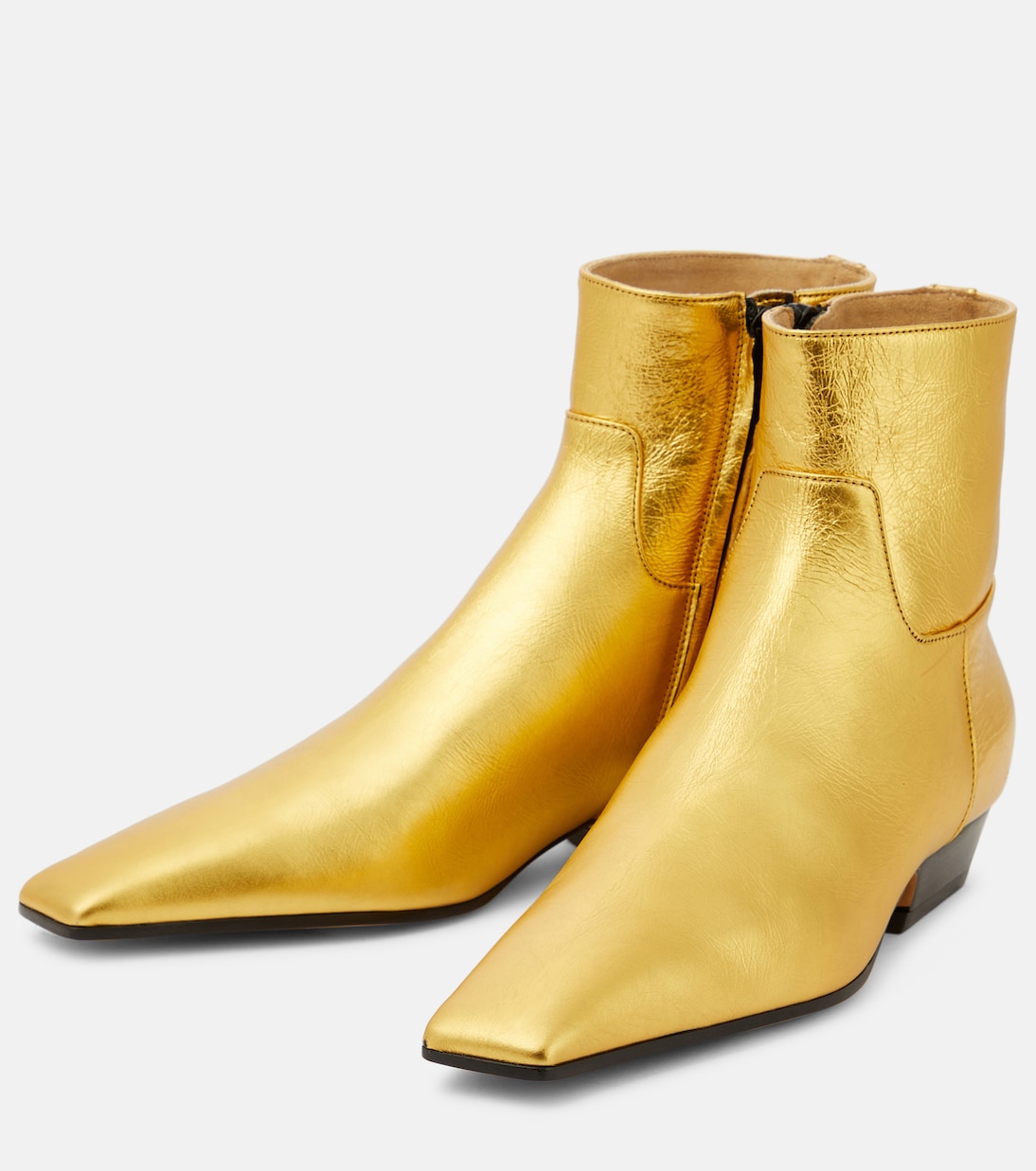Botines Marfa de piel metalizada | Khaite