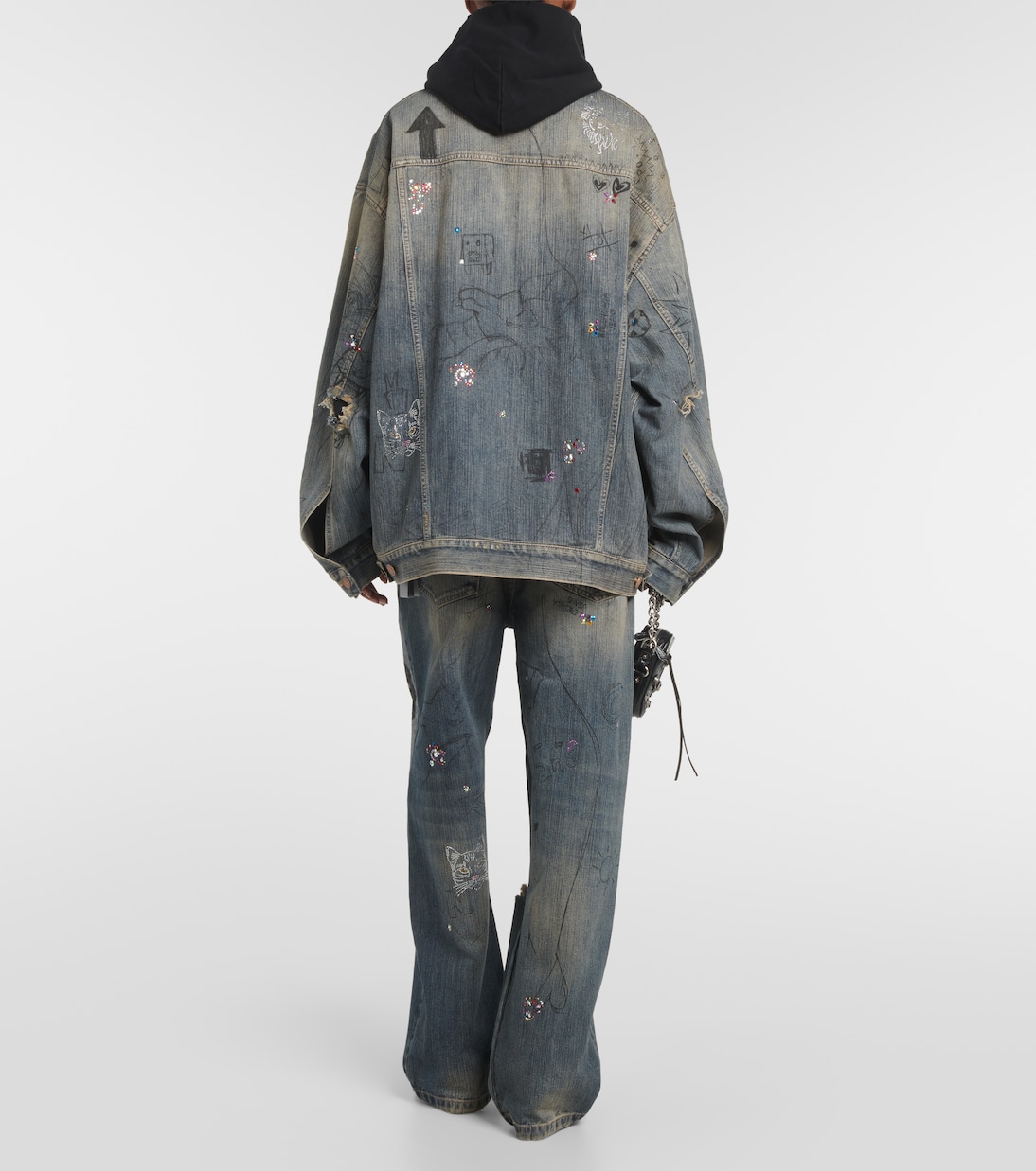 Embellished denim jacket | Balenciaga