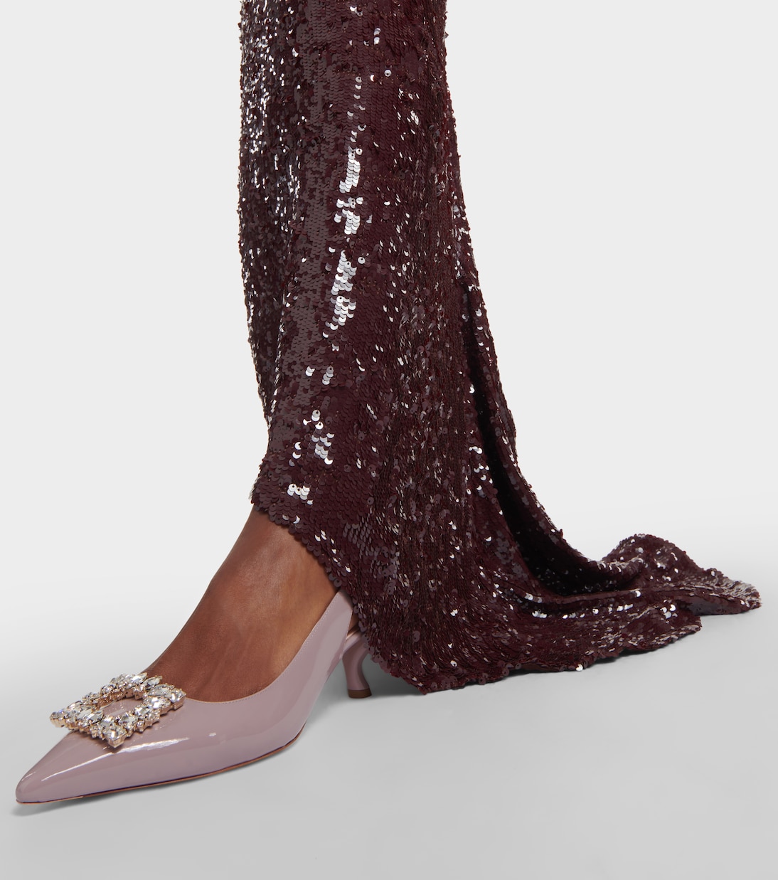 Pumps slingback Virgule in vernice | Roger Vivier