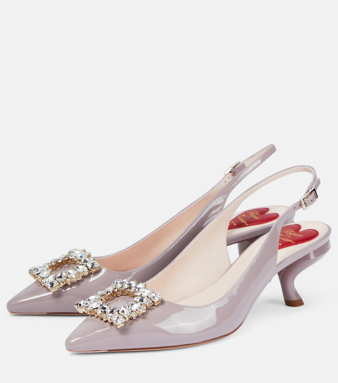 Pumps slingback Virgule in vernice | Roger Vivier