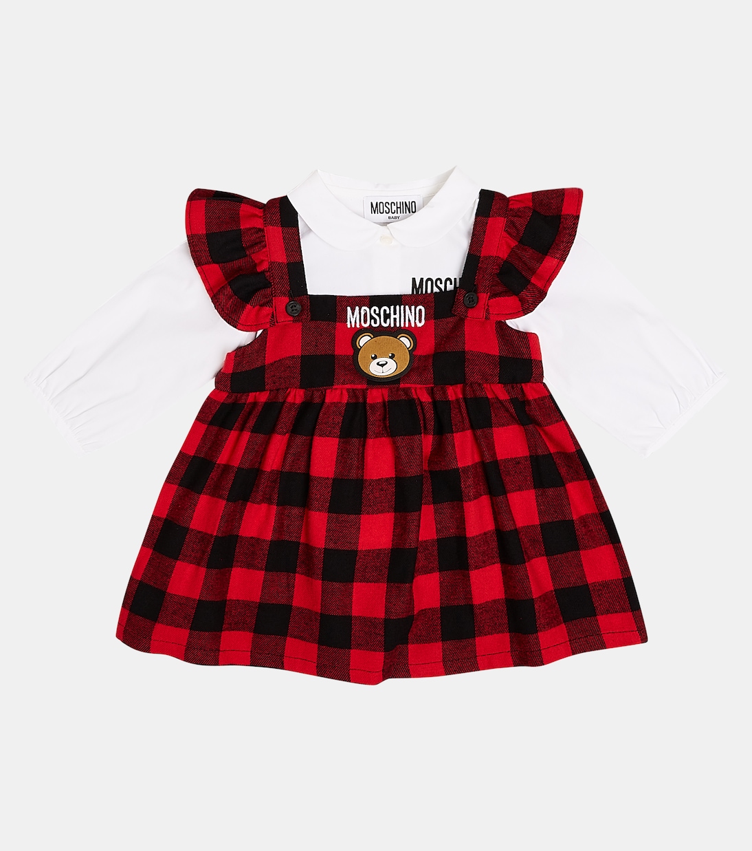 Baby - Abito e top Teddy Bear in cotone | Moschino Kids