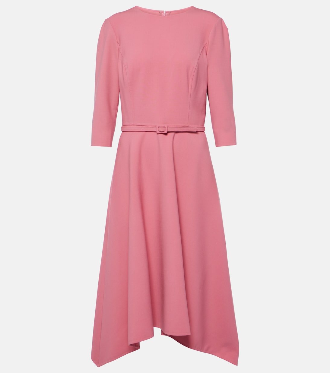 Vestido midi de mezcla de lana | Oscar de la Renta