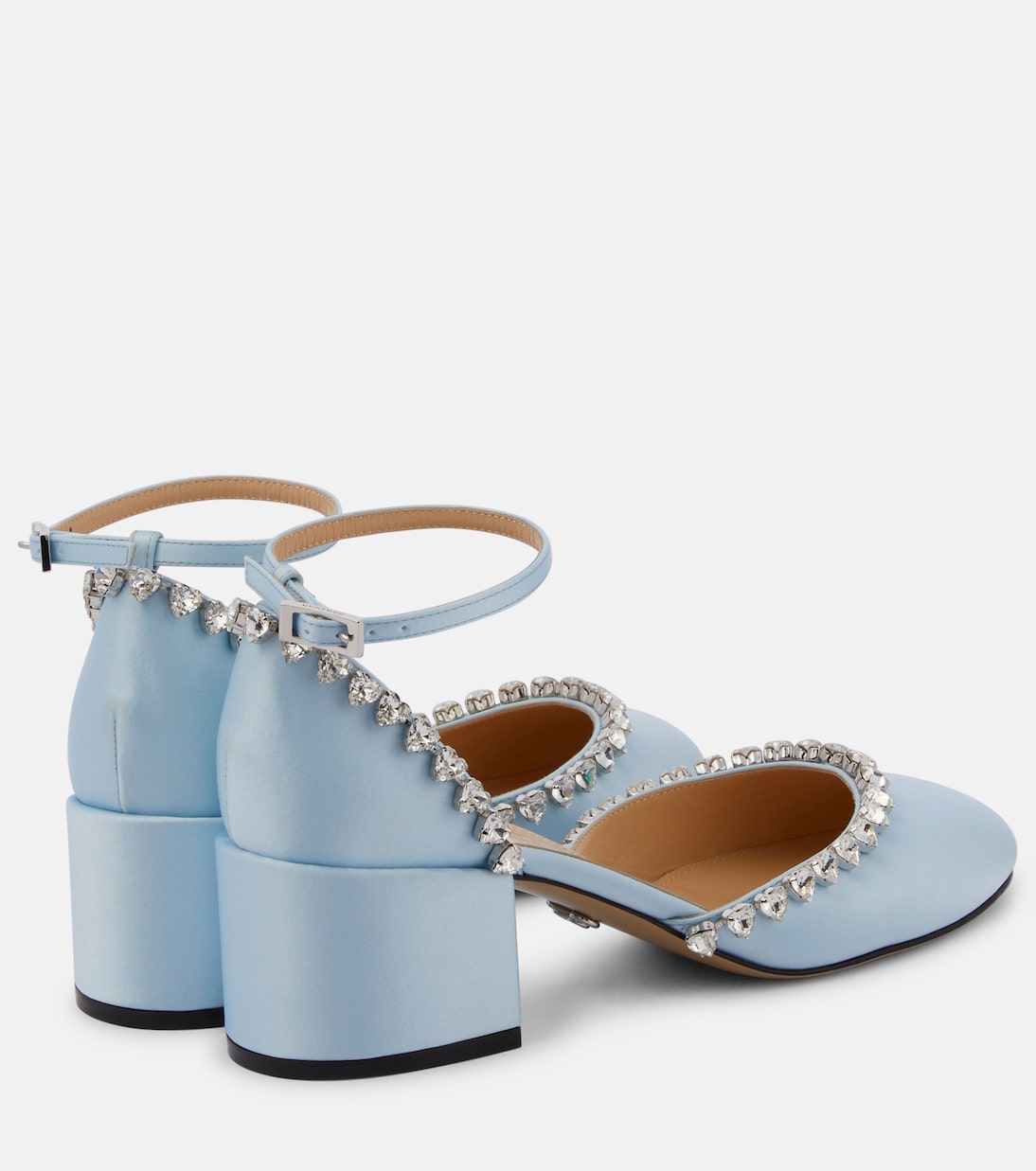 Audrey 55 embellished satin pumps | Mach & Mach