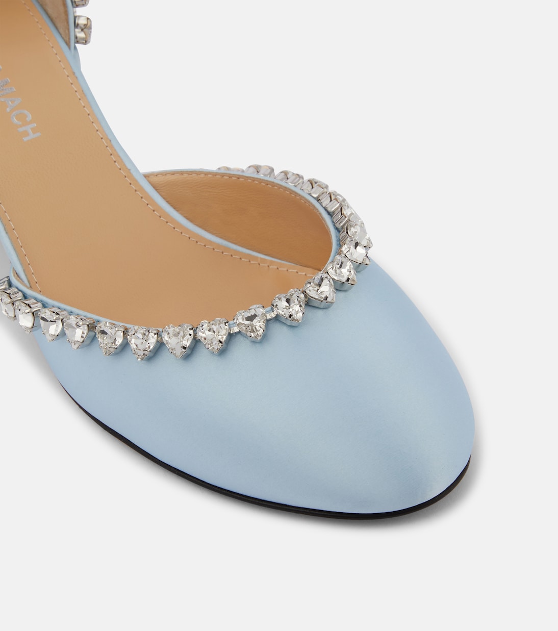 Audrey 55 embellished satin pumps | Mach & Mach