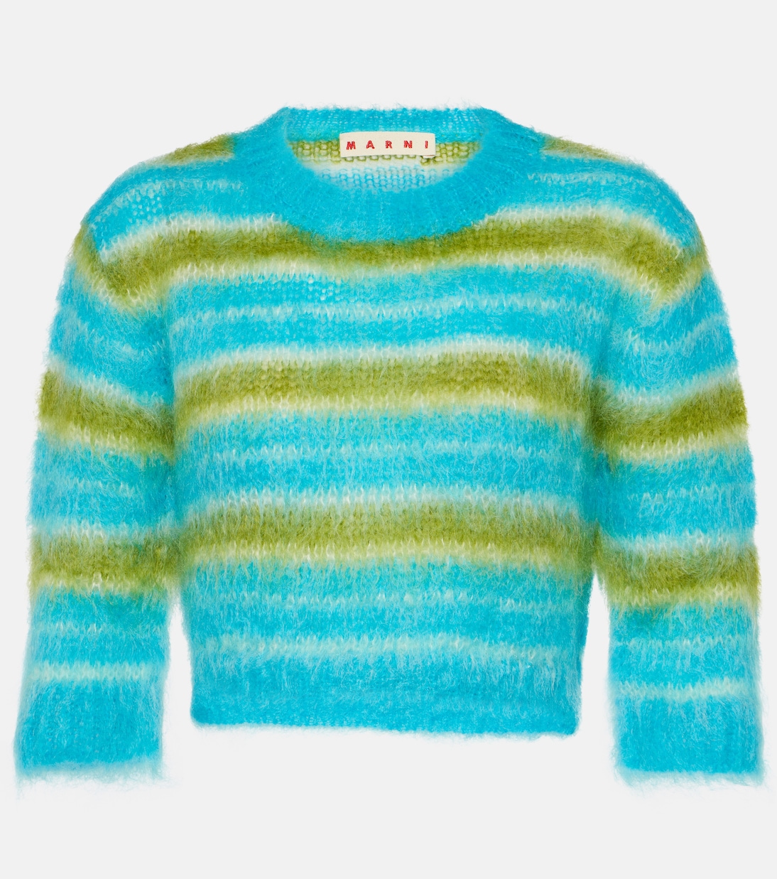 Jersey de mezcla de mohair a rayas | Marni