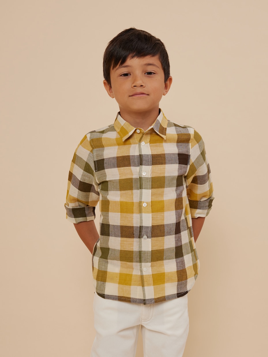 Camisa Daho de lino y algodón | Bonpoint