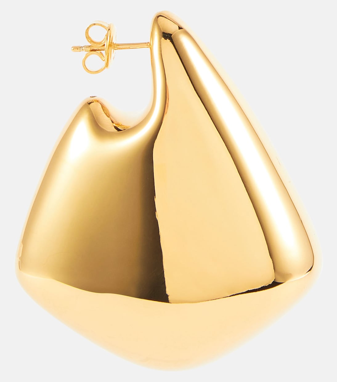 Orecchini BOTTEGA VENETA Fin in argento sterling placcato oro 18kt, design moderno per giovani