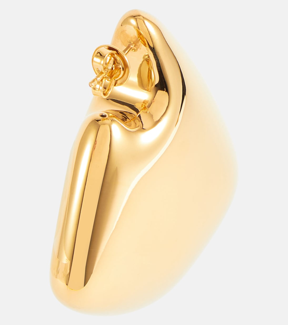 Orecchini BOTTEGA VENETA Fin in argento sterling placcato oro 18kt, design moderno per giovani