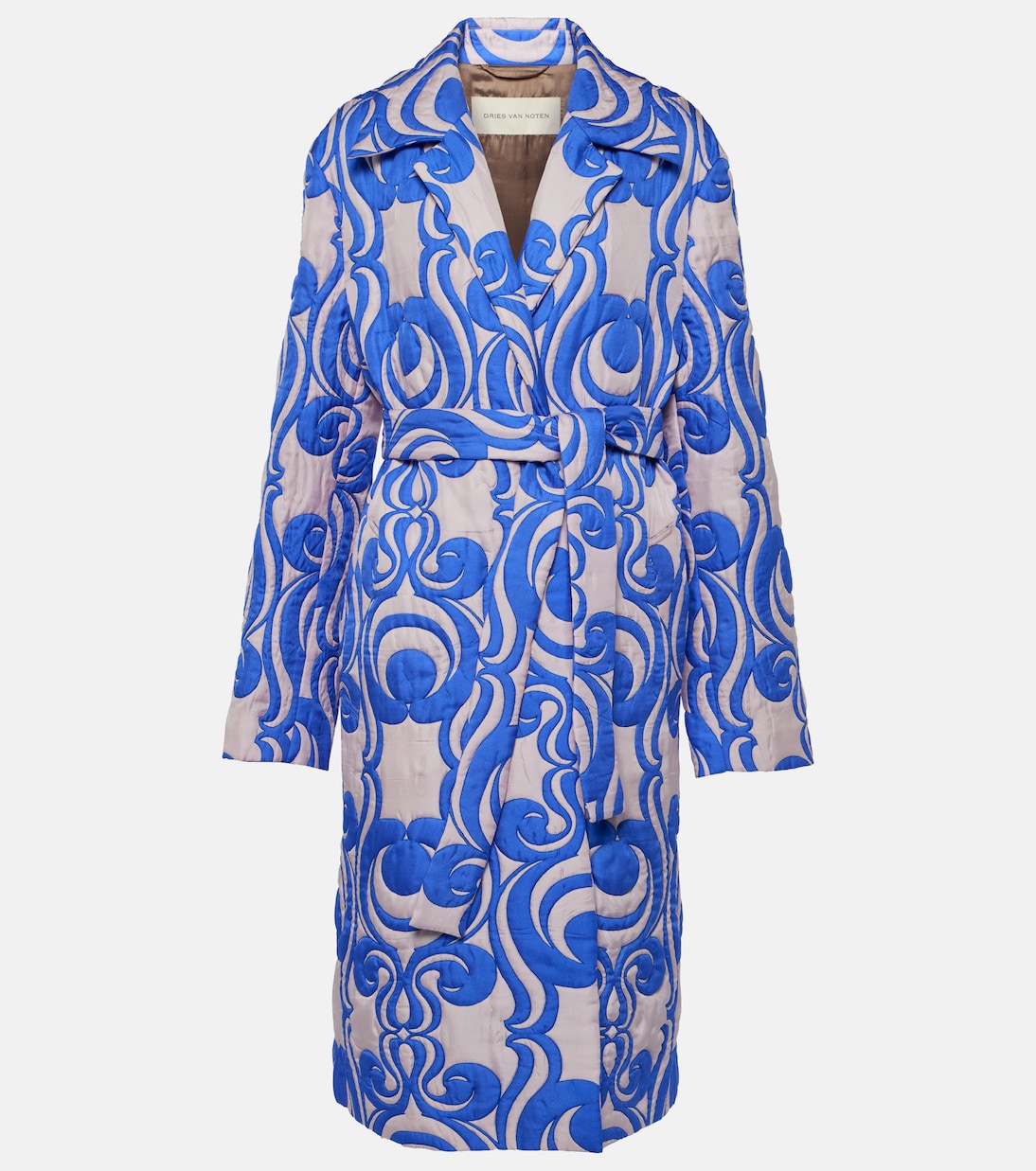 Cappotto imbottito in misto seta e cotone | Dries Van Noten
