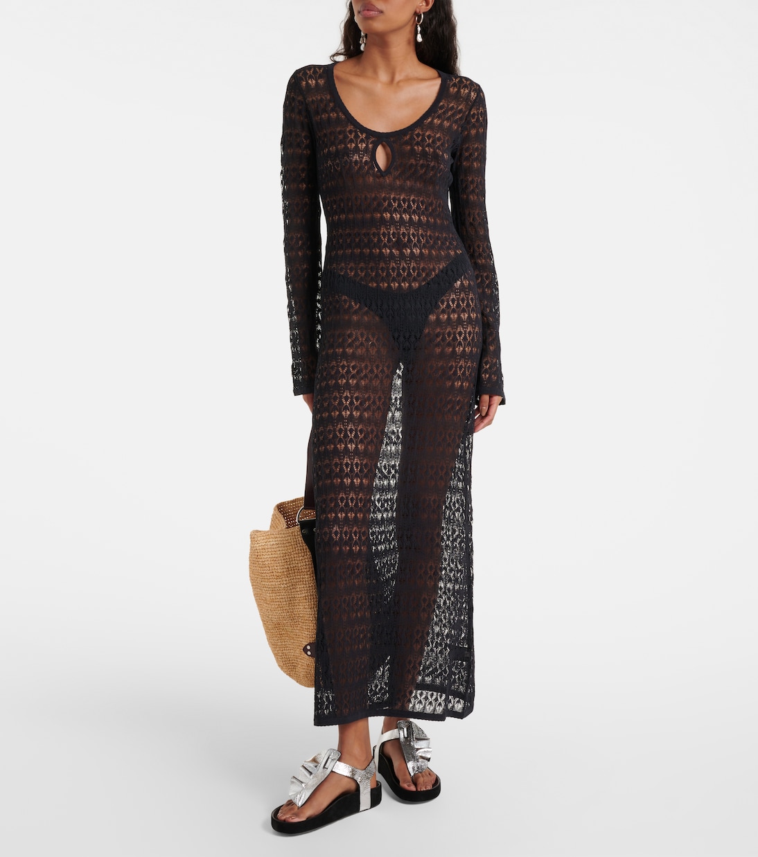 Abito lungo in misto cotone | Isabel Marant