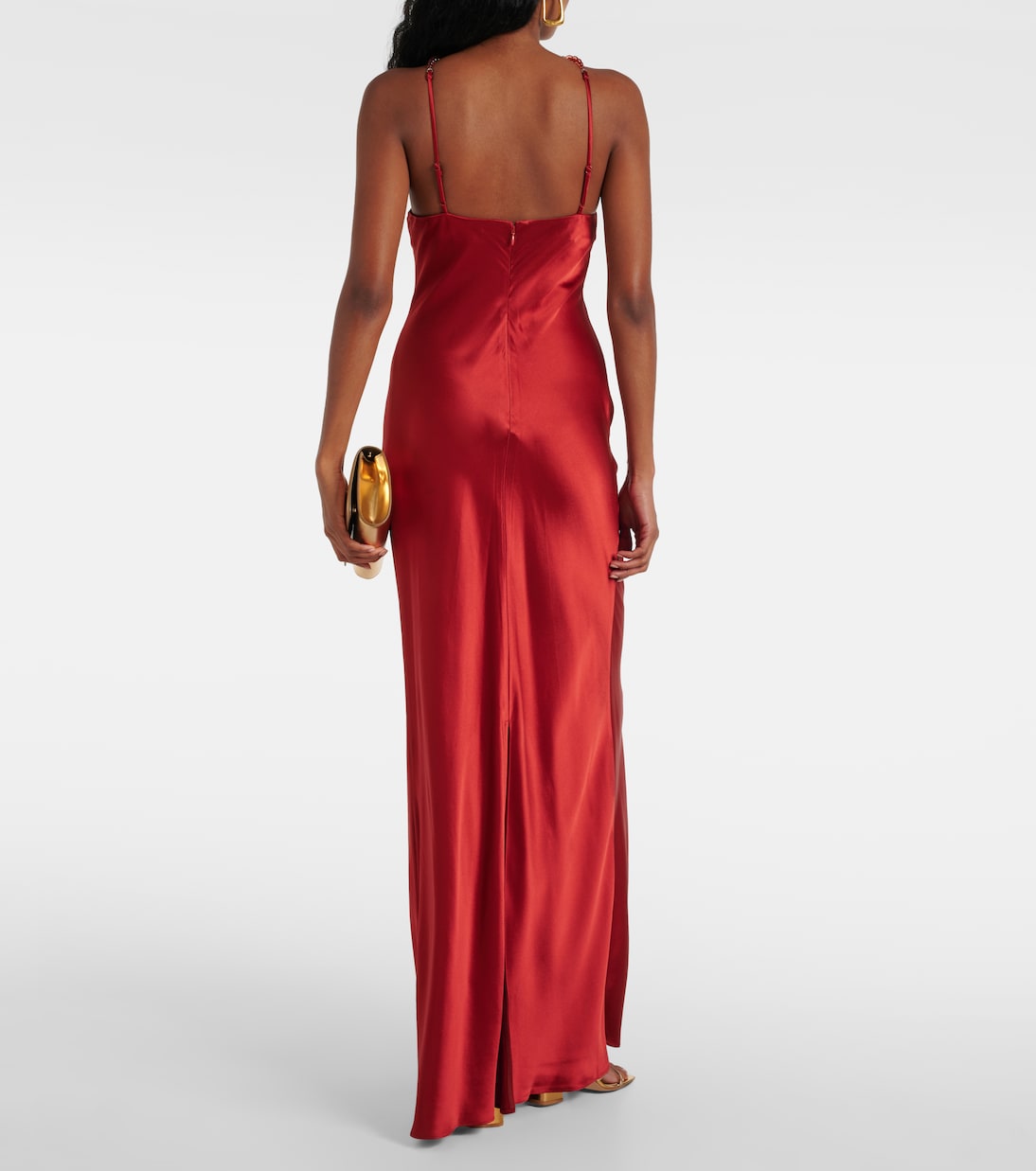 Cadence beaded satin gown | Staud