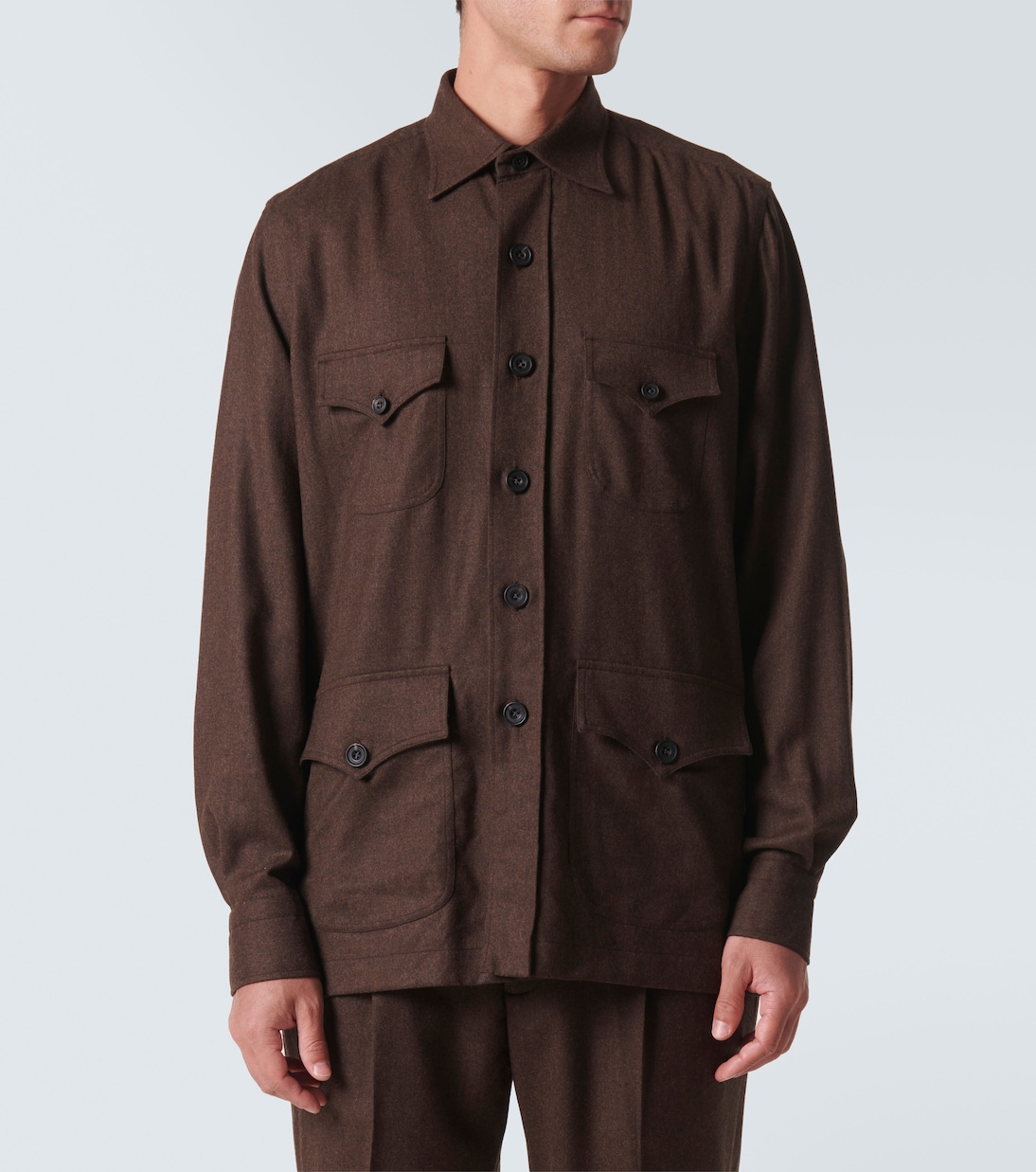 Wool overshirt | Rubinacci