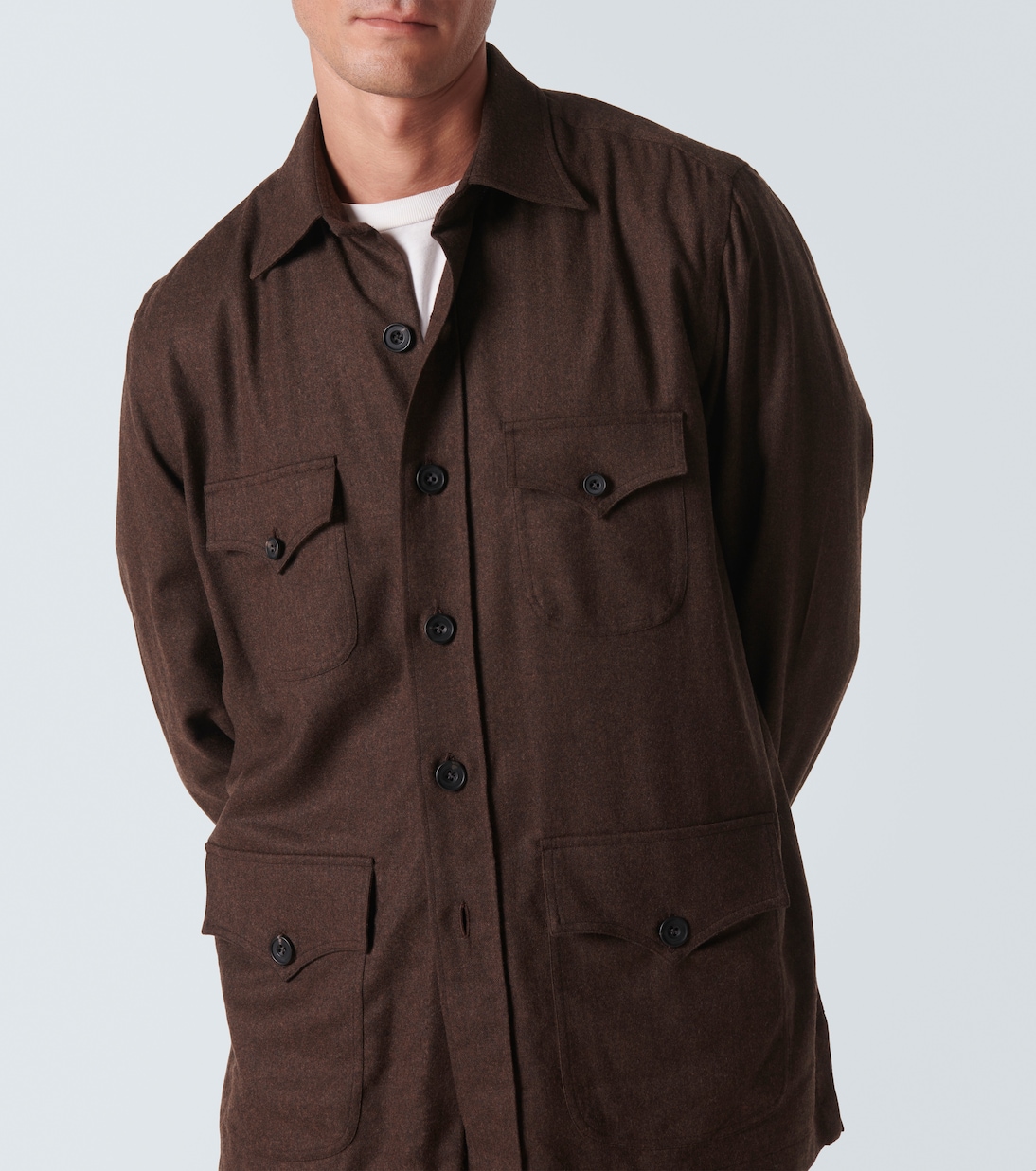 Wool overshirt | Rubinacci