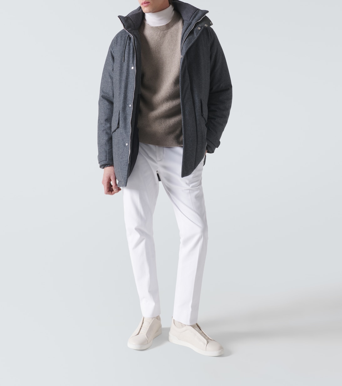 Pullover in cashmere a coste | Zegna