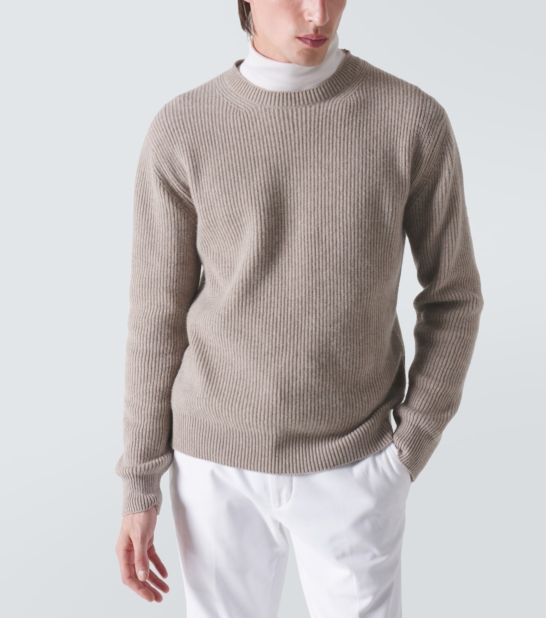 Pullover in cashmere a coste | Zegna