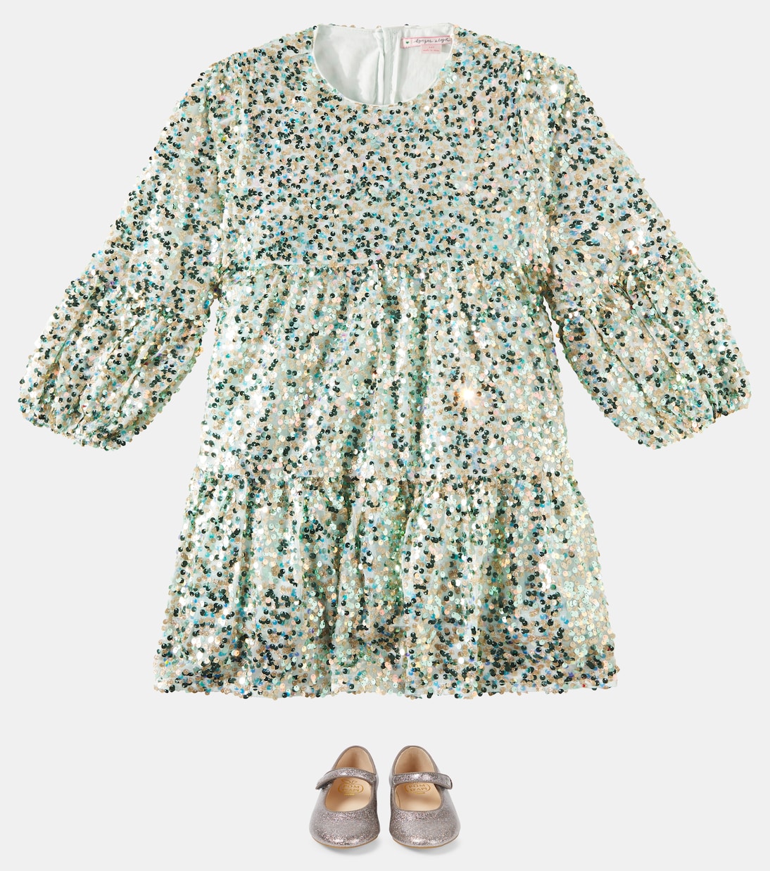 Kleid Lila mit Pailletten | Konges Sløjd