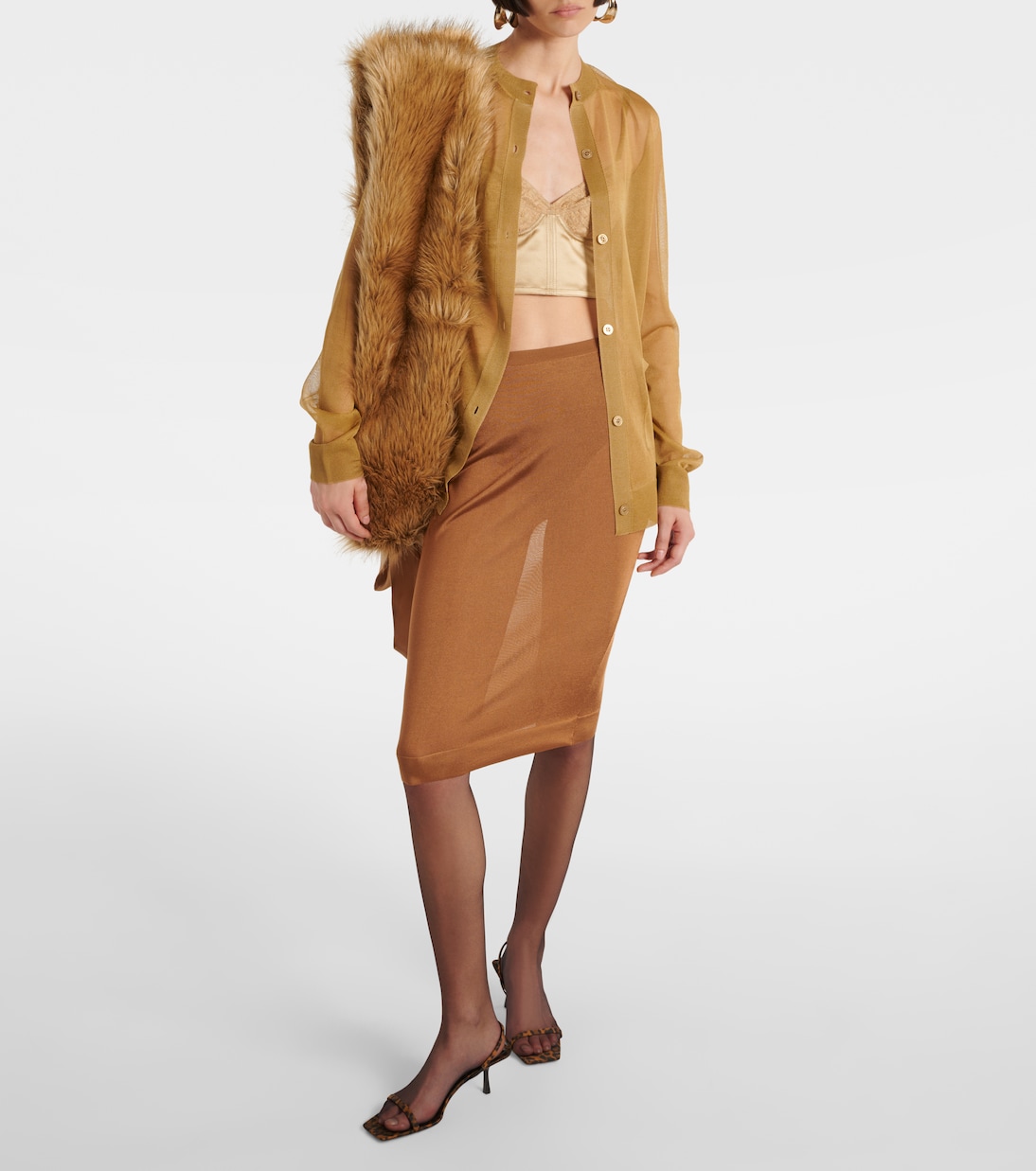 Sciarpa in pelliccia animal-free | Saint Laurent