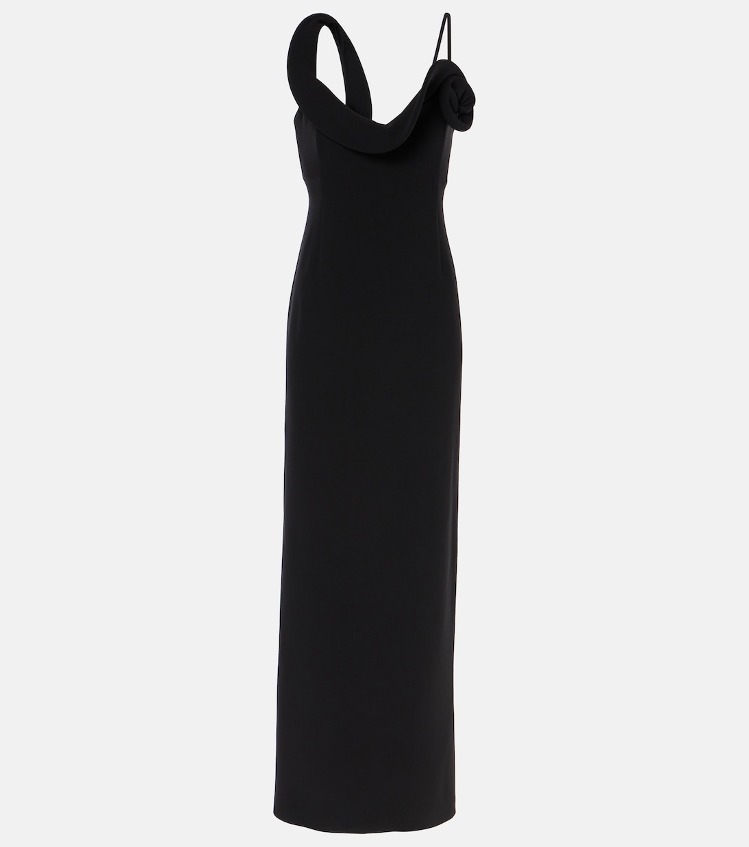 Robe longue en laine mélangée à fleurs | Magda Butrym