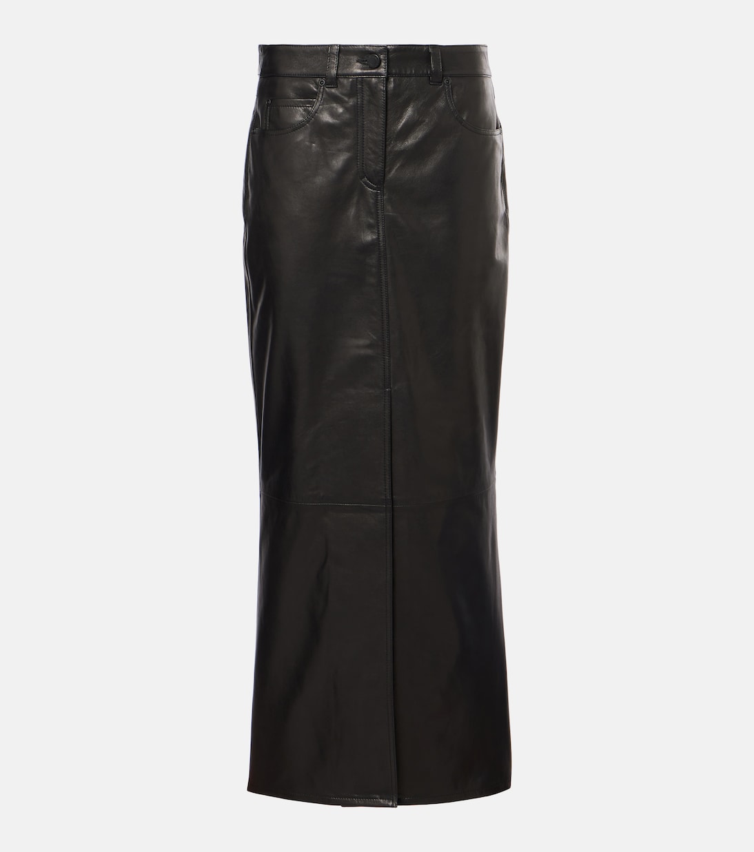 Falda midi Sleek Statement de piel | Dorothee Schumacher