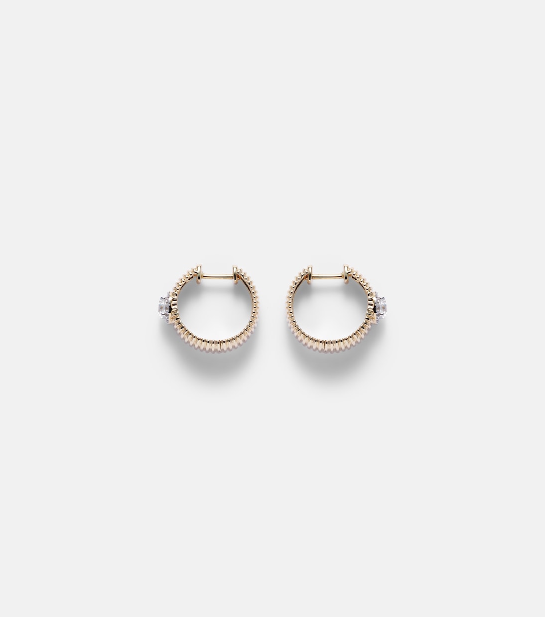 Boucles d'oreilles Disco en or 14 ct et diamants | Stone and Strand