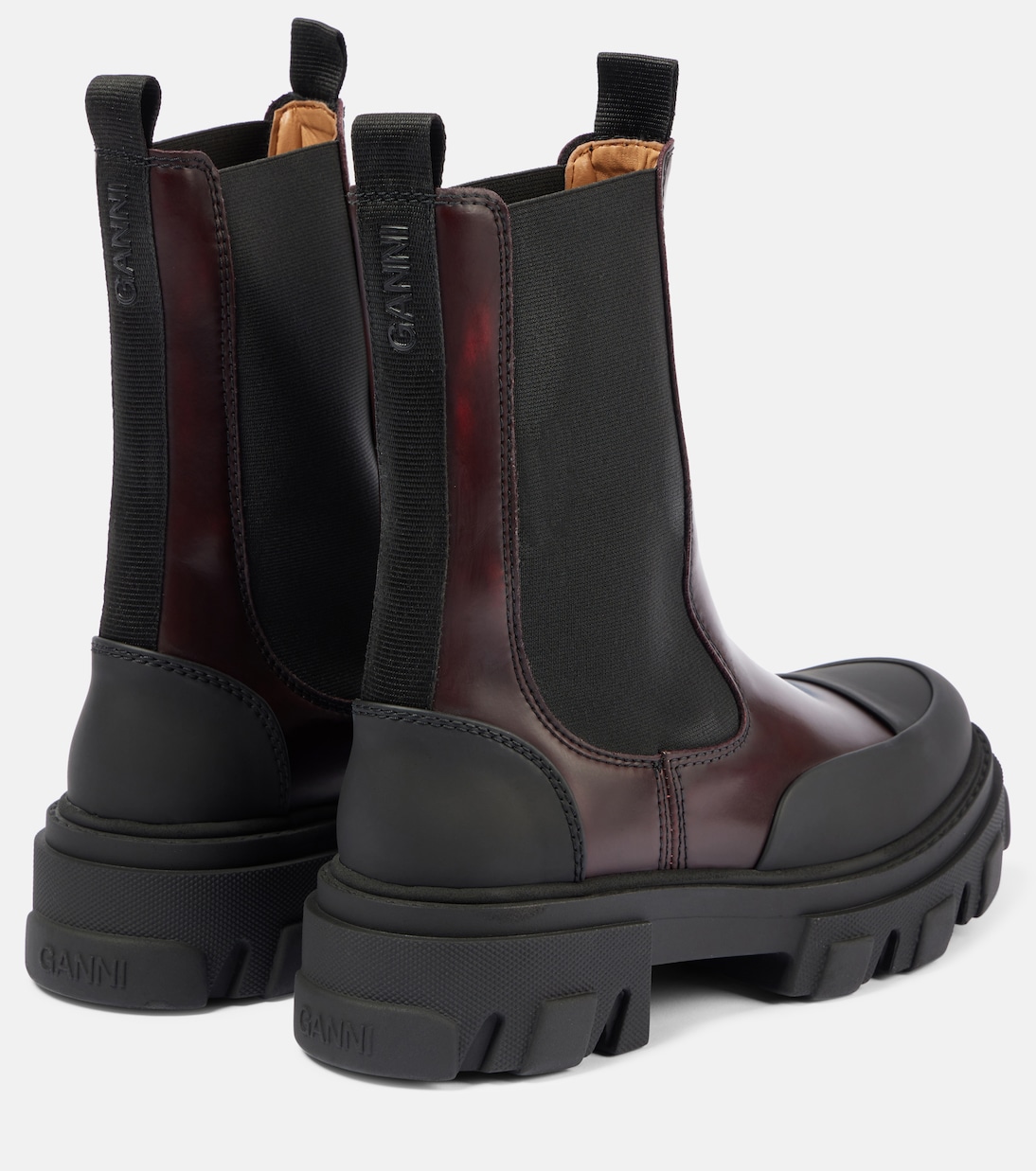 Bottines Chelsea en cuir | Ganni